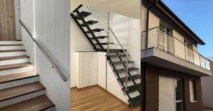 ROZSDAMENTES kapaszkodó, lépcsőkorlát, üvegkorlát